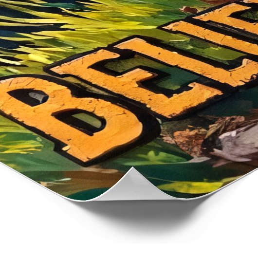 Omhelzing van de zonsondergang: Sasquatch en de za Poster (Hoek)