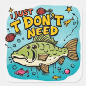 Omhelzing van eenvoud en tevredenheid vierkante sticker (Voorkant)