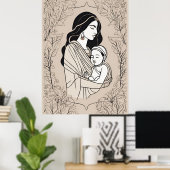 Omhelzing van Licht Poster (Thuiskantoor)