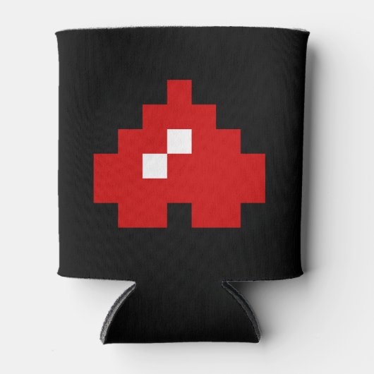 Omhoog 8-bits Pixel Heart Blikjeskoeler (Voorkant)