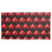 Omhoog 8-bits Pixel Heart Kussensloop (Voorkant-Links)