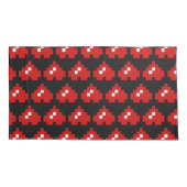 Omhoog 8-bits Pixel Heart Kussensloop (Achterkant-Links)