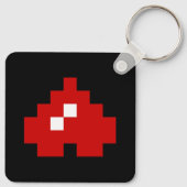 Omhoog 8-bits Pixel Heart Sleutelhanger (Achterkant)