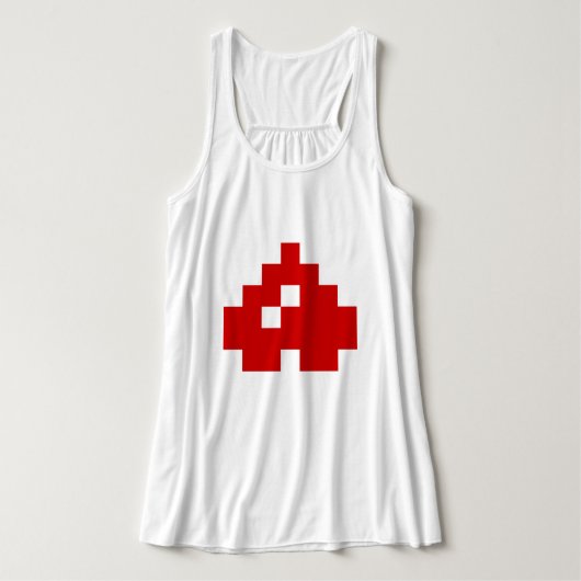 Omhoog 8-bits Pixel Heart Tanktop (Design voorkant)