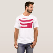 Omhoog Amerikaanse vlag - Rood T-shirt (Voorkant volledig)