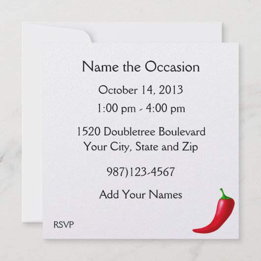 Omhoog! - BBQ - Chili Cook off (Achterkant)