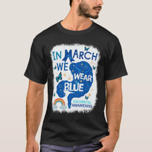 omhoog blauw - Regenboog Mars We Draag Blauw Color T-shirt