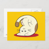 Omhoog Cat Briefkaart (Voorkant / Achterkant)