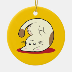 Omhoog Cat Keramisch Ornament