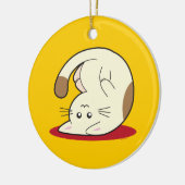 Omhoog Cat Keramisch Ornament (Links)