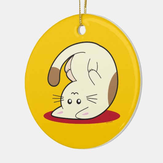 Omhoog Cat Keramisch Ornament (Links)