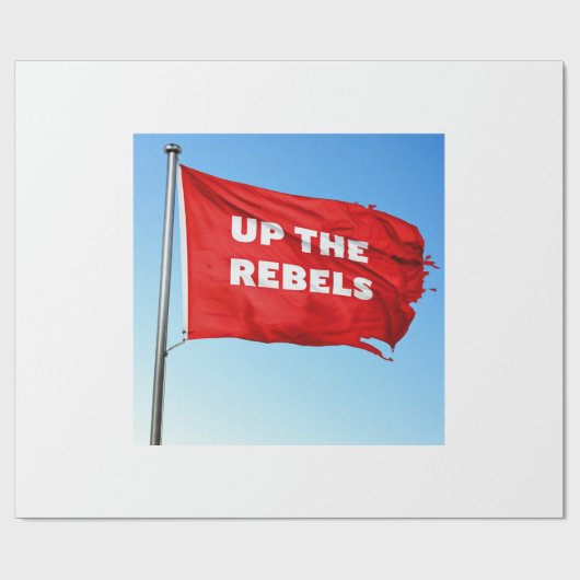 Omhoog de Rebels thema Wrapping papier (Vlak)