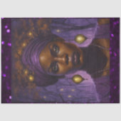 Omhoog Dichtbij Afro-Amerikaanse Bayou Queen Tissuepapier (Voorkant)