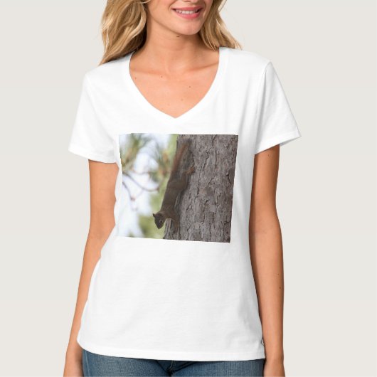 Omhoog Eekhoorn T-shirt (Voorkant)