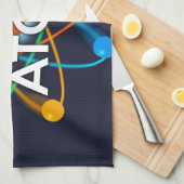 OMHOOG EN ATOM Wetenschap Theedoek (Quarter Fold)