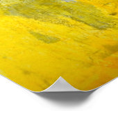 "Omhoog en omlaag" Grijs en Geel Abstract Poster v (Hoek)