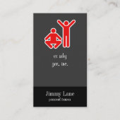 Omhoog en omlaag visitekaartje (Voorkant)