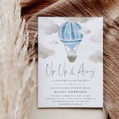 Omhoog en weg | Baby shower heteluchtballon Kaart