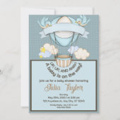 omhoog en weg baby shower UITNODIGING (Voorkant)