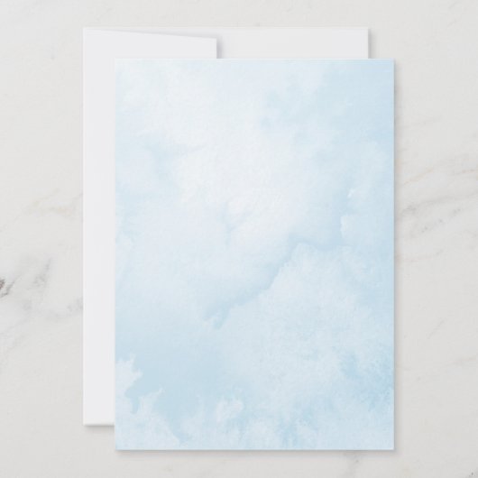 Omhoog en weg! Baby shower van de teddybeer Kaart (Achterkant)