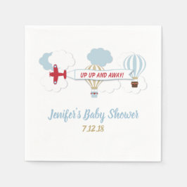 Omhoog en weg Baby showers servetten
