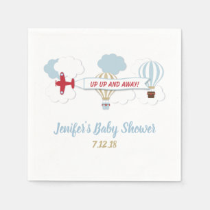Omhoog en weg Baby showers servetten
