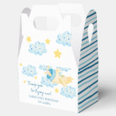 Omhoog en weg Geel Blauw Vliegtuig Favor Box Bedankdoosjes (Geopend)