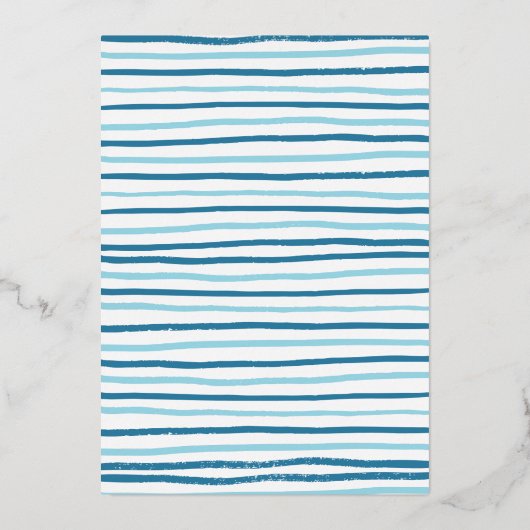 Omhoog en weg Geel Vliegtuig Verjaardagsjongen Folie Uitnodiging (Achterkant)