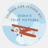 Omhoog en weg gunst Sticker (Voorkant)