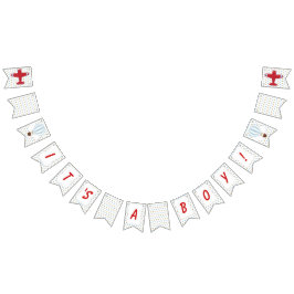 Omhoog en weg! Het is een Boy Baby shower Banner