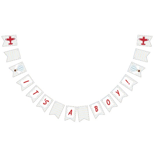 Omhoog en weg! Het is een Boy Baby shower Banner (Alle)