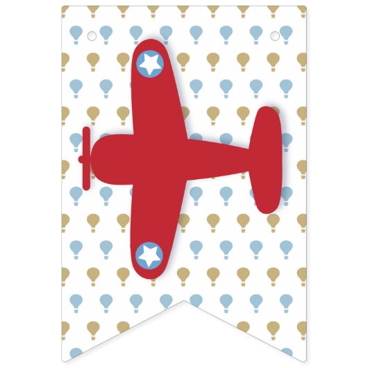 Omhoog en weg! Het is een Boy Baby shower Banner (Eerste vlag)