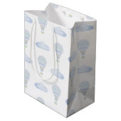 Omhoog en weg Hete Luchtballon Baby shower Medium Cadeauzakje (Achterkant Gekanteld)