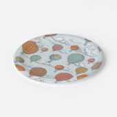 Omhoog en weg  Hete Luchtballon Papieren Bordje (Gekanteld)