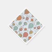 Omhoog en weg  Hete Luchtballon Servet (Hoek)