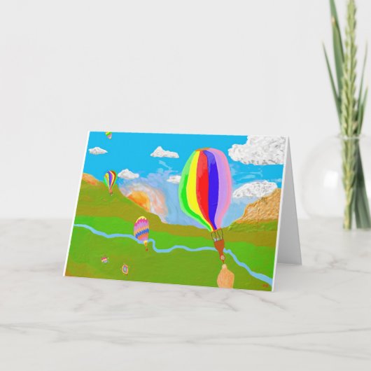 Omhoog en weg kaart (Voorkant)