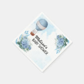 Omhoog en weg Olifant Hete Luchtballon Douane Servet (Hoek)