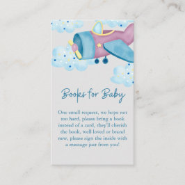 Omhoog en weg Paarse Grijze Vliegtuigboeken voor B Informatiekaartje