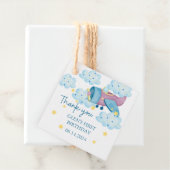 Omhoog en weg Paarse Vliegtuig Dank u Bedankjes Labels (In situ)