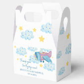 Omhoog en weg Paarse Vliegtuig Favor Box Bedankdoosjes (Geopend)