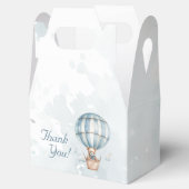 Omhoog en weg! Teddy Bear Balloon Baby shower Bedankdoosjes (Geopend)