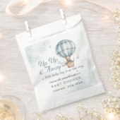 Omhoog en weg! Teddy Bear Balloon Baby shower Bedankzakje (Geknipt)
