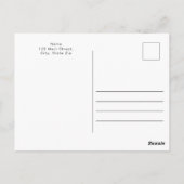 Omhoog en weg! Teddy Bear Balloon Baby shower Briefkaart (Achterkant)