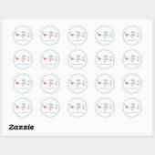 Omhoog en weg/ Vliegtuig Baby shower Stickers (Vel)
