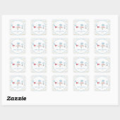 Omhoog en weg/ Vliegtuig Baby shower Stickers (Vel)