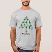 Omhoog en weg voor Kerstmis T-shirt (Voorkant)