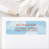 Omhoog- en wegkeeradres etiket (Insitu)