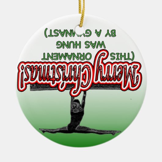 Omhoog Gymnast Ornament (Voorkant)