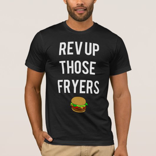 Omhoog het T-shirt van Fryers (wit) (Voorkant)