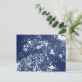 Omhoog in de bomen - Cyanotype-effect Briefkaart (Staand voorkant)